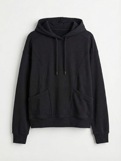 هودي نسائي أوفر سايز بجيوب جانبية وتصميم عصري